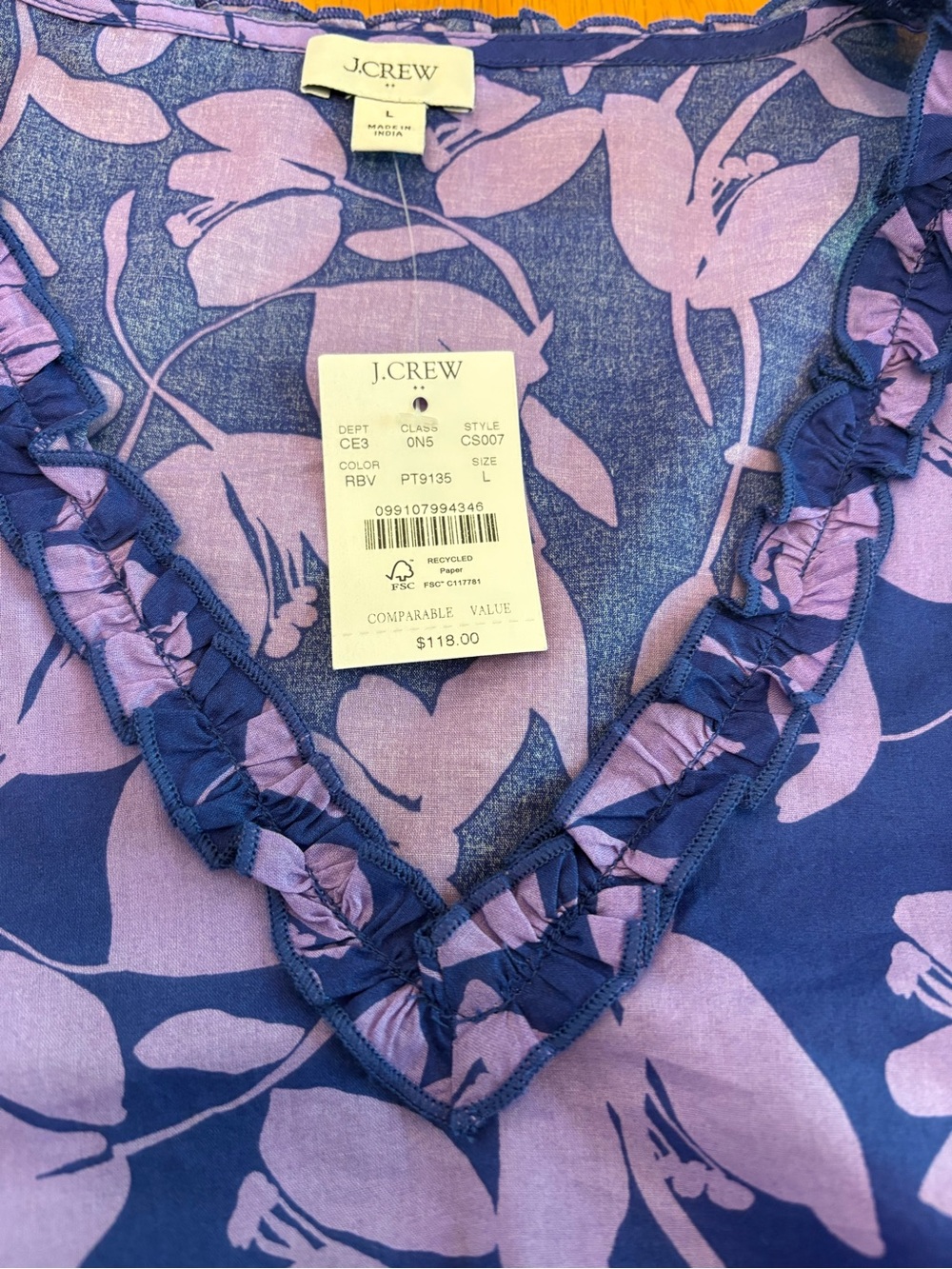 NWT J. Crew Ruffle Mini Cover-Up - Picture 6 of 8